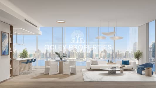 Studio for Sale in Business Bay, Dubai - The Quayside - living room. jpg