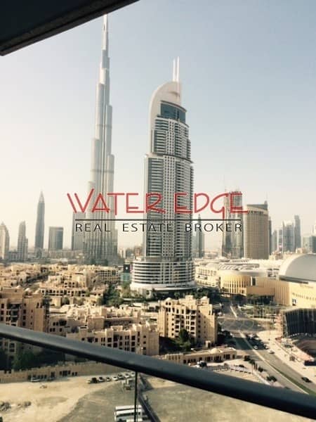 Vacant 2 BR in Burj views with full burj khalifa view