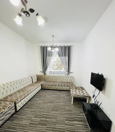 1 Bedroom Apartment for Rent in Al Nuaimiya, Ajman - For rent in Ajman, a furnished room and hall for monthly rent, furnished with new furniture in Ajman, furnished, very clean, in the City Towers, close