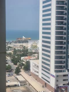 For sale, two rooms and a hall in Ajman, a large area, a closet in the wall, and three bathrooms