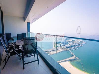 2 Bedroom Apartment for Rent in Jumeirah Beach Residence (JBR), Dubai - Fully Furnishe|Sea View|Vacant|Bright and Spacious