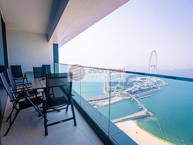 Fully Furnishe|Sea View|Vacant|Bright and Spacious