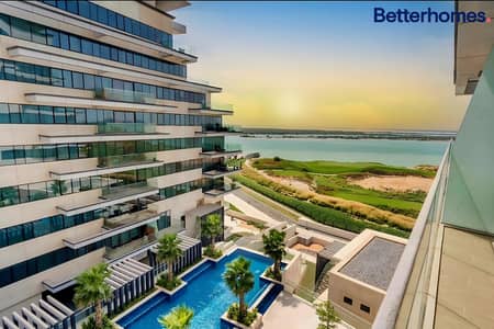 2 Bedroom Apartment for Rent in Yas Island, Abu Dhabi - Furnished | Partial Sea and Golf View | Maids Room