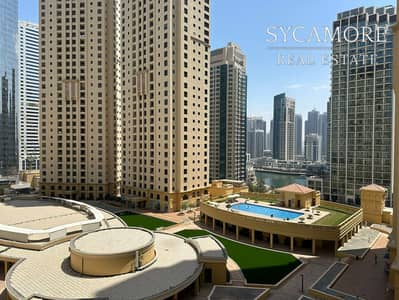 1 Bedroom Flat for Rent in Jumeirah Beach Residence (JBR), Dubai - Unfurnished | Marina Views | Vacant Now