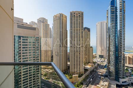 1 Bedroom Apartment for Rent in Dubai Marina, Dubai - Exclusive | High Floor | Sea and Marina View