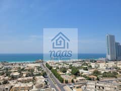 2BHK Fully Furnished Apartment Sea View Available with Parking in Ajman one Tower.