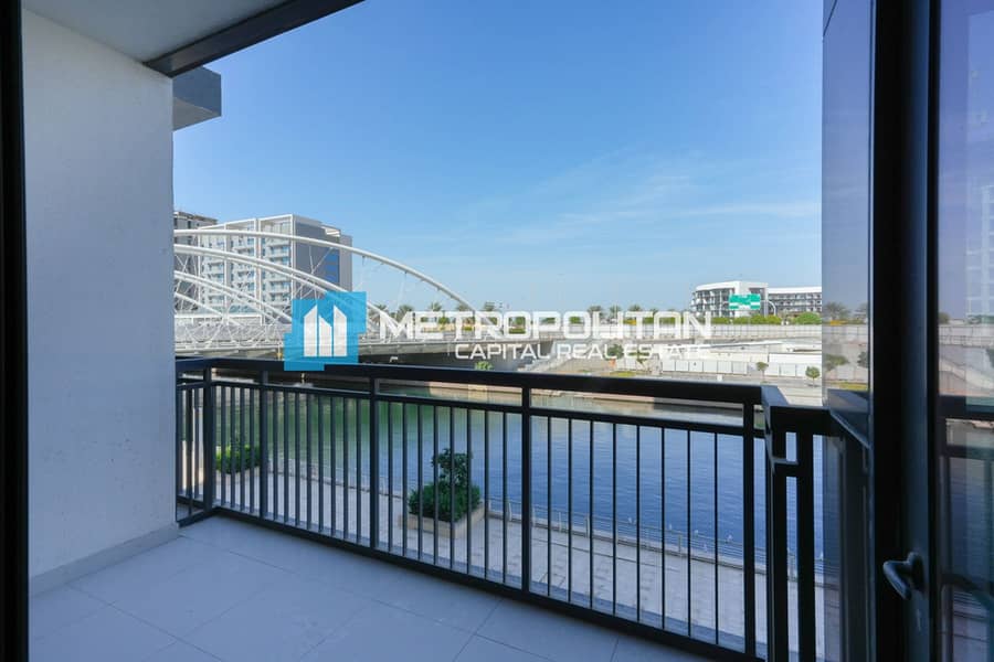 Brand New | 1BR With Balcony | Stunning Canal View