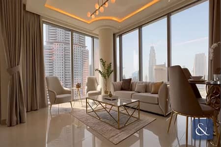 2 Bedroom Flat for Rent in Downtown Dubai, Dubai - Furnished | Burj Khalifa View | High Floor