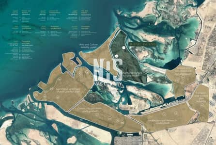 Plot for Sale in Al Jubail Island, Abu Dhabi - Side Access To The Beach | Corner and Single Row