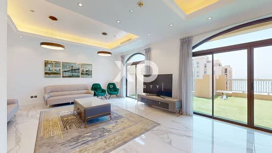 3 Bedroom Flat for Rent in Palm Jumeirah, Dubai - Sea view | Large terrace | Upgraded