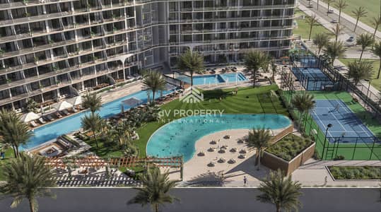 瓦斯尔门户住宅区， 迪拜 1 卧室单位待售 - Render_HammockPark_Exterior_Aerial. jpg