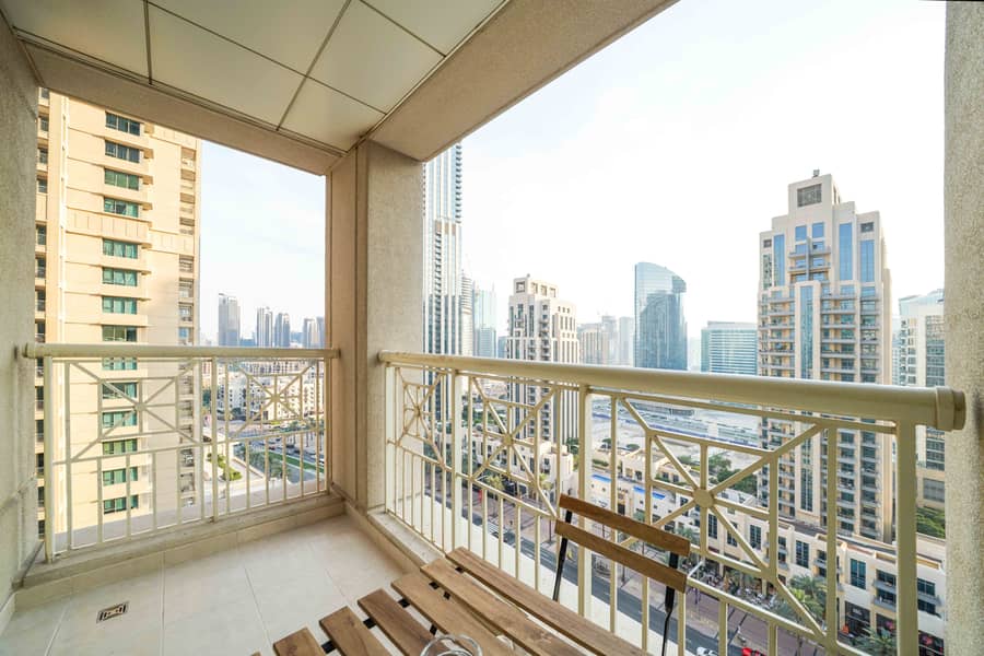 位于迪拜市中心，29大道双塔住宅 1 卧室的公寓 13000 AED - 8841416