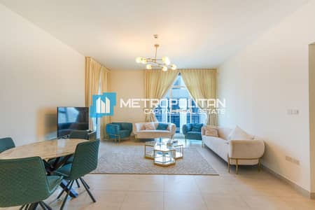 3 Bedroom Flat for Rent in Al Reem Island, Abu Dhabi - High Floor 3BR+M | Furnished | Partial Sea View