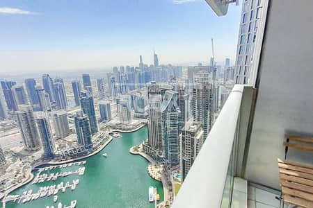 1 Bedroom Apartment for Rent in Dubai Marina, Dubai - High Floor | Open Kitchen | Marina View