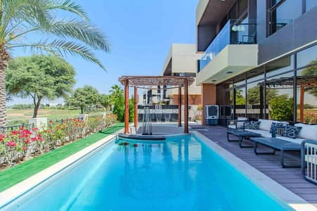 5 Bedroom Villa for Rent in DAMAC Hills, Dubai - Golf View | Fully Upgraded VD1 | Private Pool