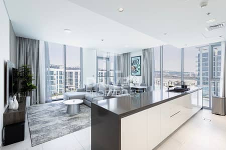 2 Bedroom Apartment for Rent in Mohammed Bin Rashid City, Dubai - Corner and Full Lagoon View | Designer Furniture