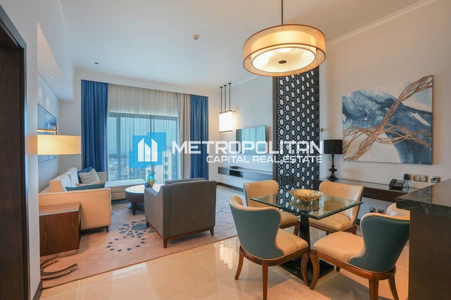 Furnished 1BR|Emirates Palace View|Luxury Living