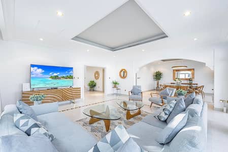 6 Bedroom Villa for Rent in Palm Jumeirah, Dubai - SEA VIEW | 6 BDR | PRIVATE POOL | PRIVATE BEACH