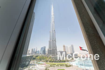 2 Bedroom Apartment for Rent in Downtown Dubai, Dubai - Burj Khalifa + Fountain View | Chiller Free