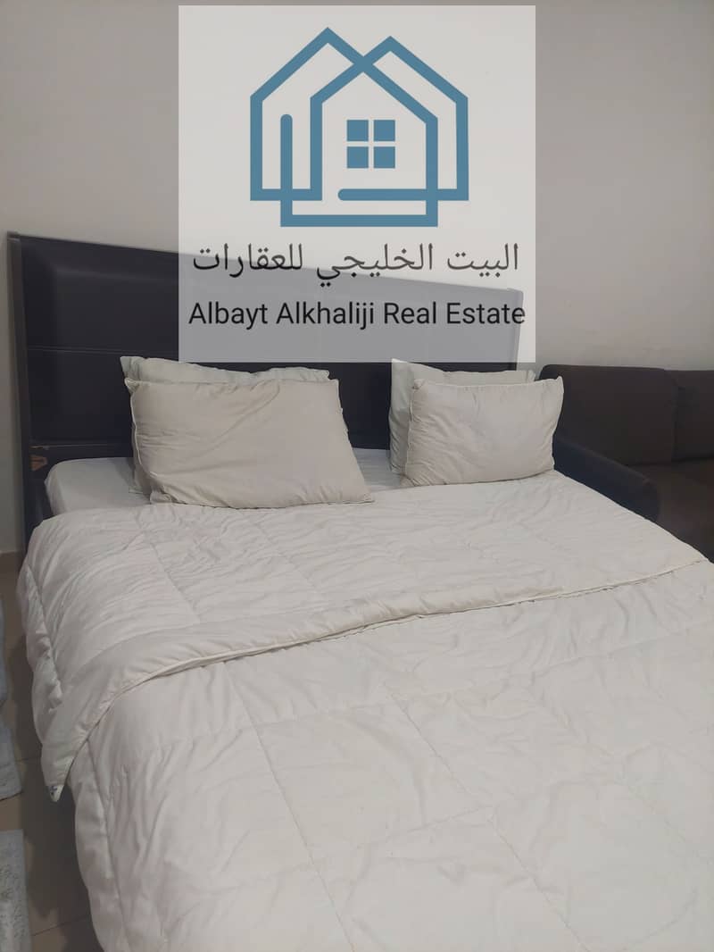 Furnished studio for monthly rent in the most luxurious towers in Ajman, Al Nuaimiya 2