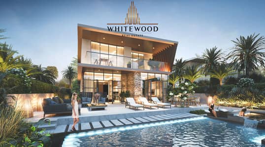 4 Bedroom Villa for Sale in DAMAC Lagoons, Dubai - VD1 villa - Malta Rear Night - Option 2 LR. JPG