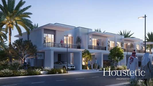 4 Bedroom Townhouse for Sale in The Valley, Dubai - Backing Pool & Park Strip | Ready Q3 2026
