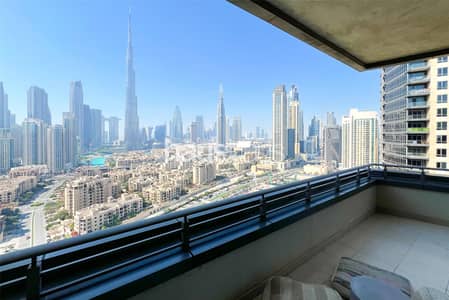 1 Bedroom Flat for Rent in Downtown Dubai, Dubai - Vacant | Furnished | Full Burj Khalifa View