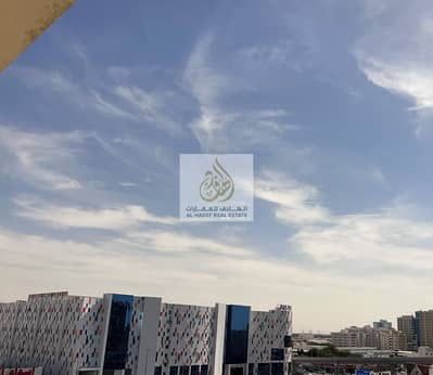 A large spacious living room with a bathroom and a balcony with an excellent, open and high view of Al Ittihad Street.  A prime location in Ajman, in