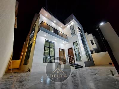Villa with roof for rent, first inhabitant facade with super deluxe finishing stone, behind Al Hamidiya Park,