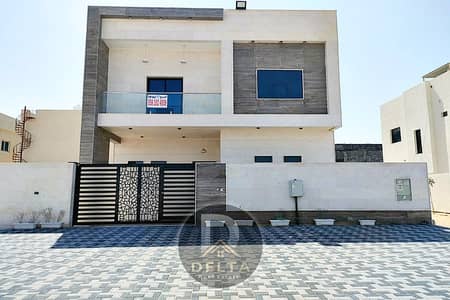 Villa for rent ,ready to move in super deluxe finishing stone facade, large setback, with wardrobes, on Sheikh Mohammed bin Zayed Road