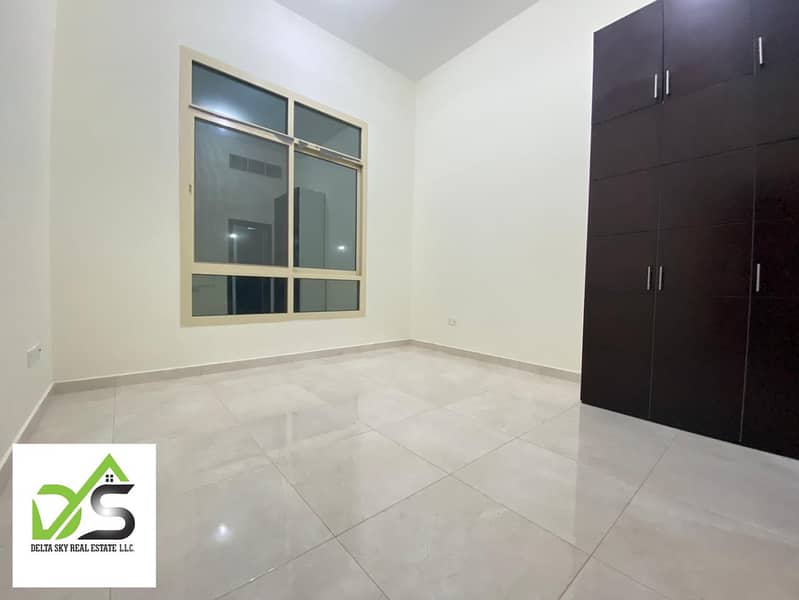For rent a ground floor studio in Khalifa City A, an excellent location, next to Masdar City, monthly