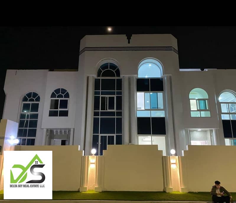For rent, studios, the first excellent residence, a panoramic villa in the city of Al-Mishrif, Abu Dhabi, monthly