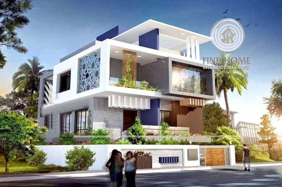 Magnificent 6 BR. Villa in Khalifa City.