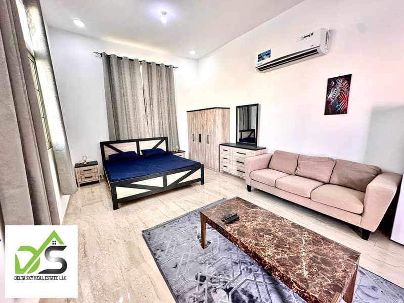 For rent a furnished studio, the first excellent resident in the city of Riyadh Monthly