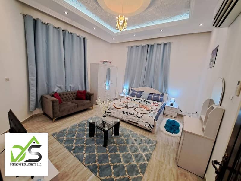For rent a furnished studio, the first living in Riyadh is excellent monthly