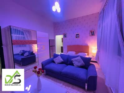 Studio for Rent in Shakhbout City, Abu Dhabi - For rent, the first studio furnished residence is excellent in the city of Shakhbot, monthly inclusive