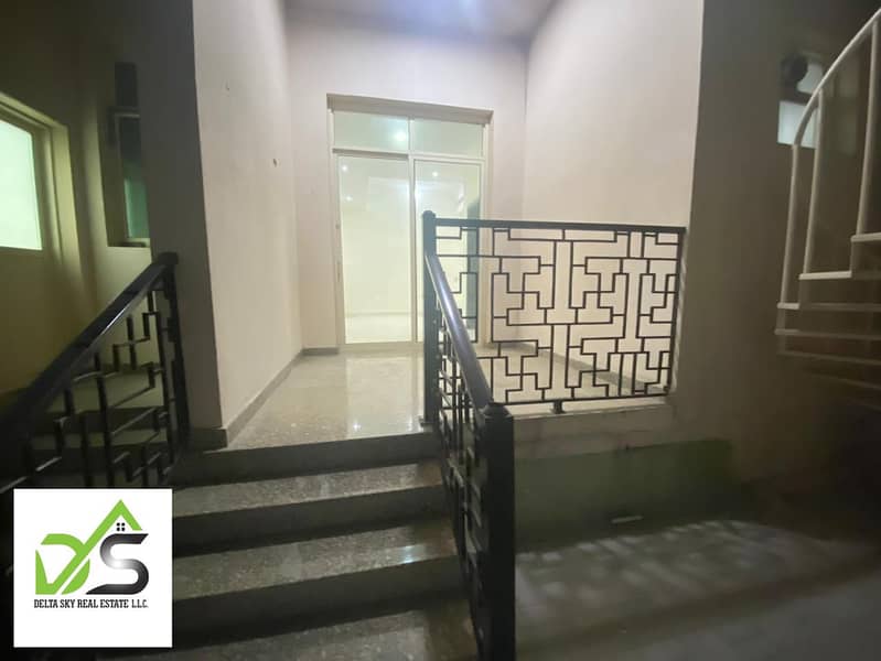 For rent, a room and a hall, an excellent private entrance, with a balcony in the city of Khalifa, next to the monthly Plaza Union.