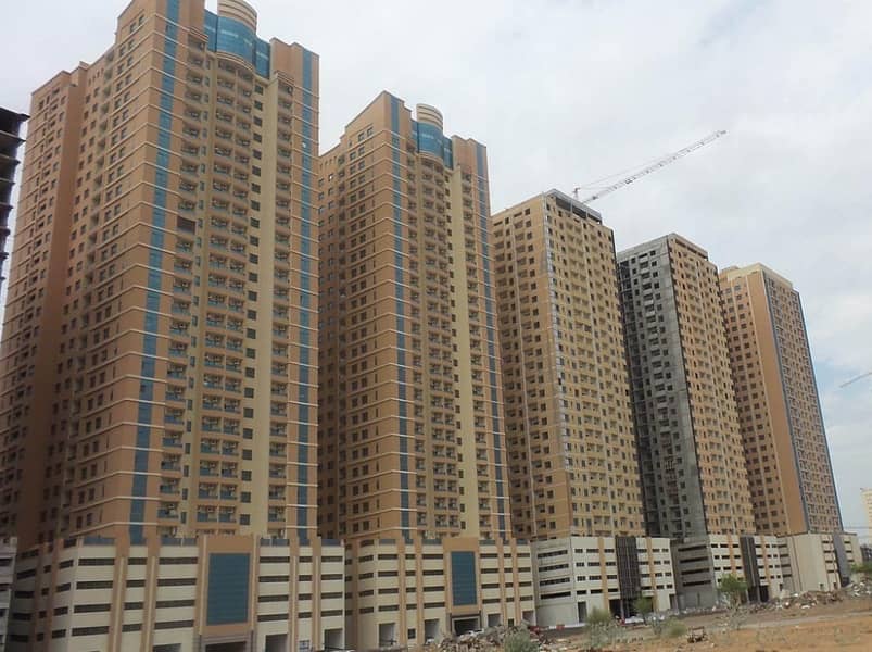 1 Bed/Hall AED 15000 with Parking in Paradise Lake Towers Ajman