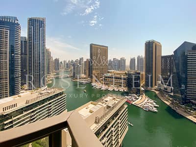2 Bedroom Apartment for Rent in Dubai Marina, Dubai - Vacant | Unfurnished | Chiller free | Marina views