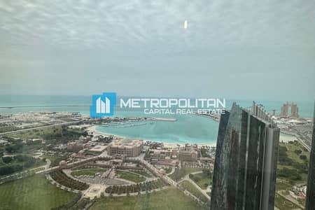 3 Bedroom Flat for Rent in Corniche Road, Abu Dhabi - Sea And Emirates Palace View | High Floor | Vacant