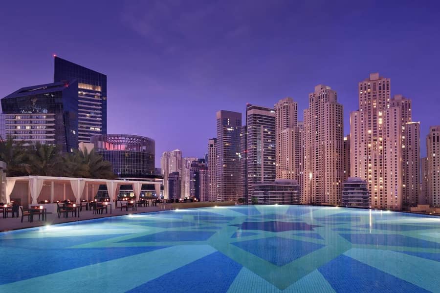 11 JBR View from Pool - evening time. jpg