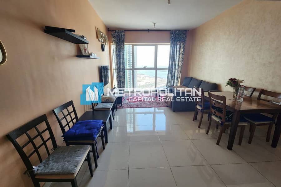 Furnished | Canal View | High Floor| Excellent 1BR