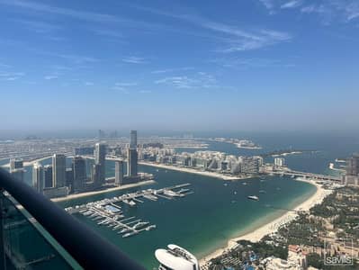 2 Bedroom Flat for Rent in Dubai Marina, Dubai - High Floor| Large Terrace | Spectacular views