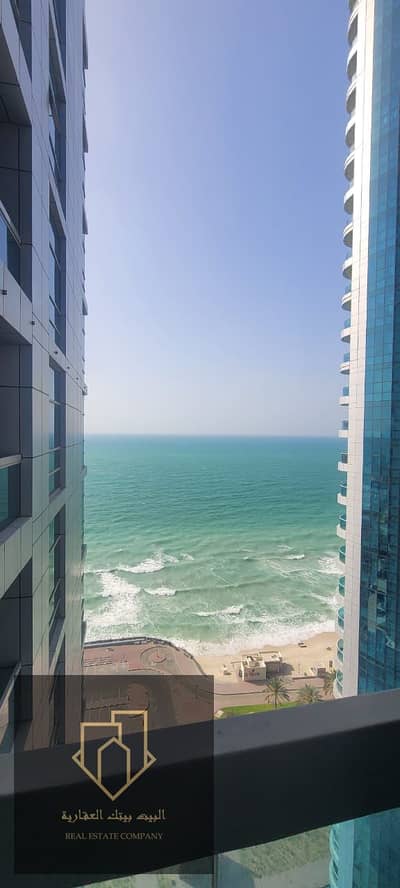 Two-bedroom apartment with a living room on the Corniche in Ajman
