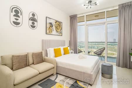 Studio for Rent in DAMAC Hills, Dubai - Fully Furnished/Multiple Cheques/Skyline view
