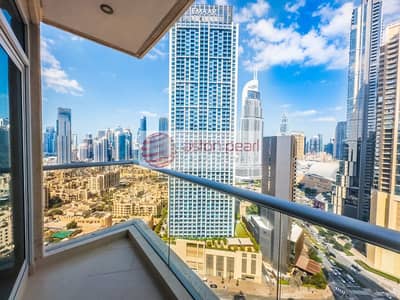 2 Bedroom Apartment for Rent in Downtown Dubai, Dubai - Mid Floor 2BR| Burj Khalifa View | Read To Move In