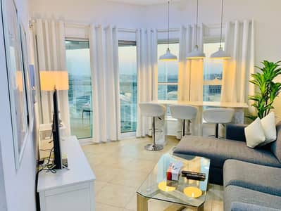 3 Bedroom Flat for Rent in Jumeirah Lake Towers (JLT), Dubai - 3 BHK Fully Furnished Apartment for Rent in JLT | High Floor with 4 Balconies | Sunset Sea View | Near to DMCC Metro | Ready to Move In
