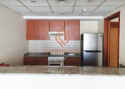 Vacant 1BR Hall with Balcony Semi furnished Chiller Free