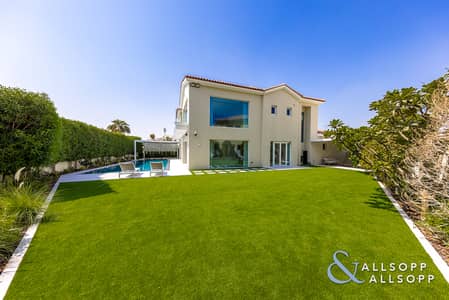 6 Bedroom Villa for Sale in Jumeirah Golf Estates, Dubai - Large Plot with Golf Course View - Basement