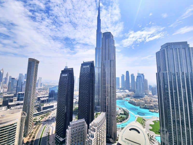 Burj Khalifa View | High Floor | Vacant | Corner